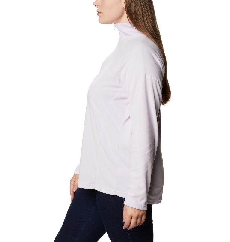 Women's Columbia Glacial IV 1/2 Zip Sweatshirts Lavender | Plus Size CA-A105A